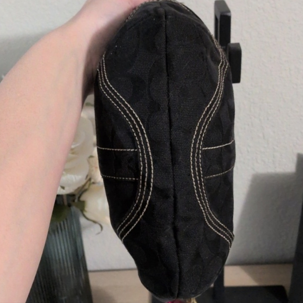 Y2K Coach Hobo In Black Signature Jacquard and Wallet SET Rare Vintage Coach Bag - Picture 8 of 13